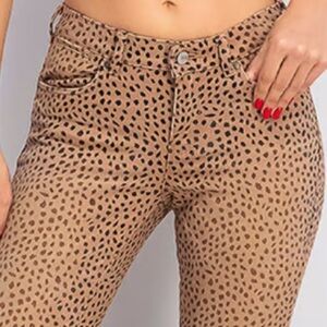 SCOTCH & SODA Skinny Jeans 25/32 La Bohémienne Mid Rise Animal Print Pants